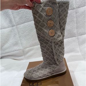 Ugg tall lattice sweater boot